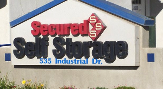 Secured Self Storage sign