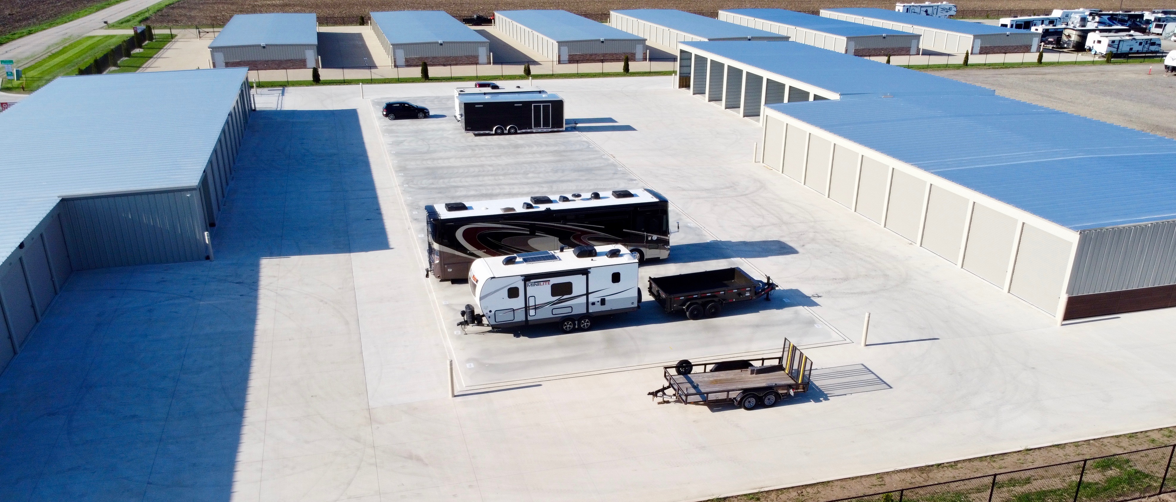 Wide driveways, tall doors designed with your RV and Boat in Mind 