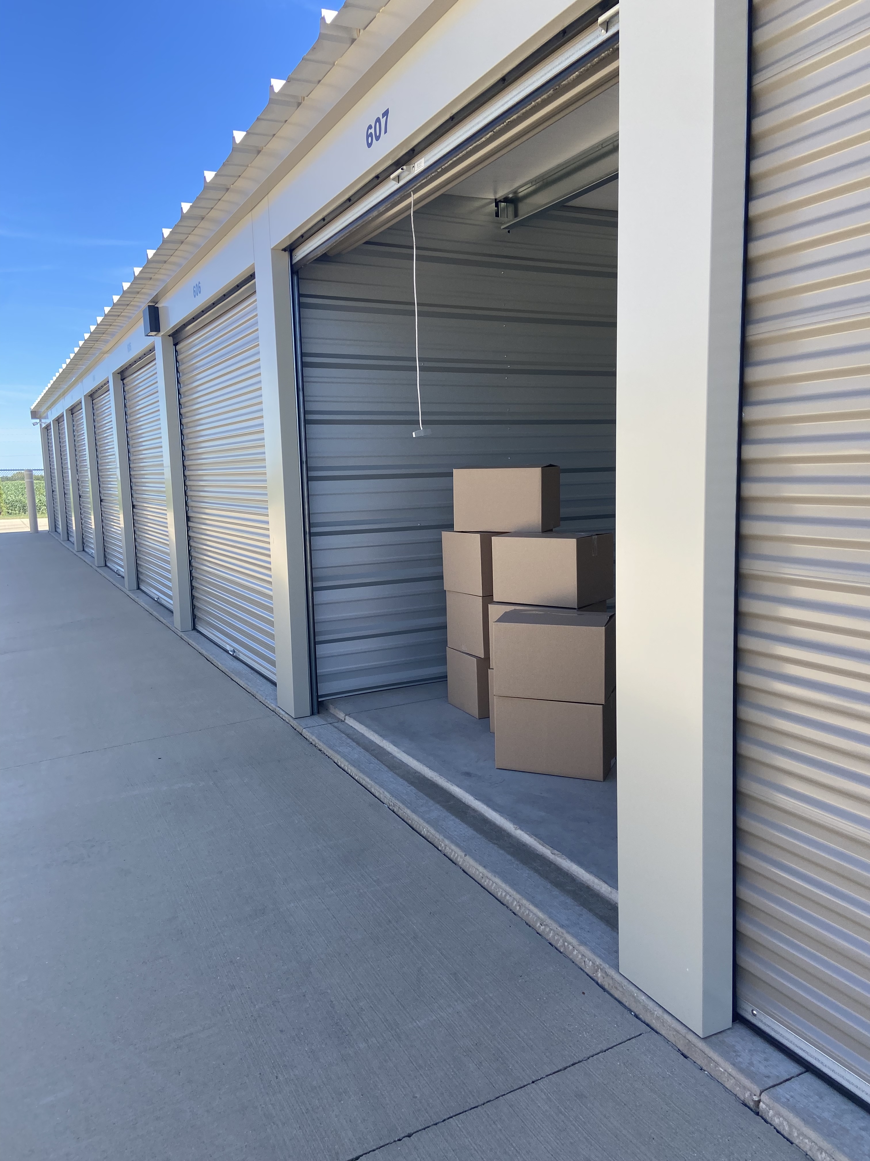 Storage units with drive-up access, easily accessible 24 hours 