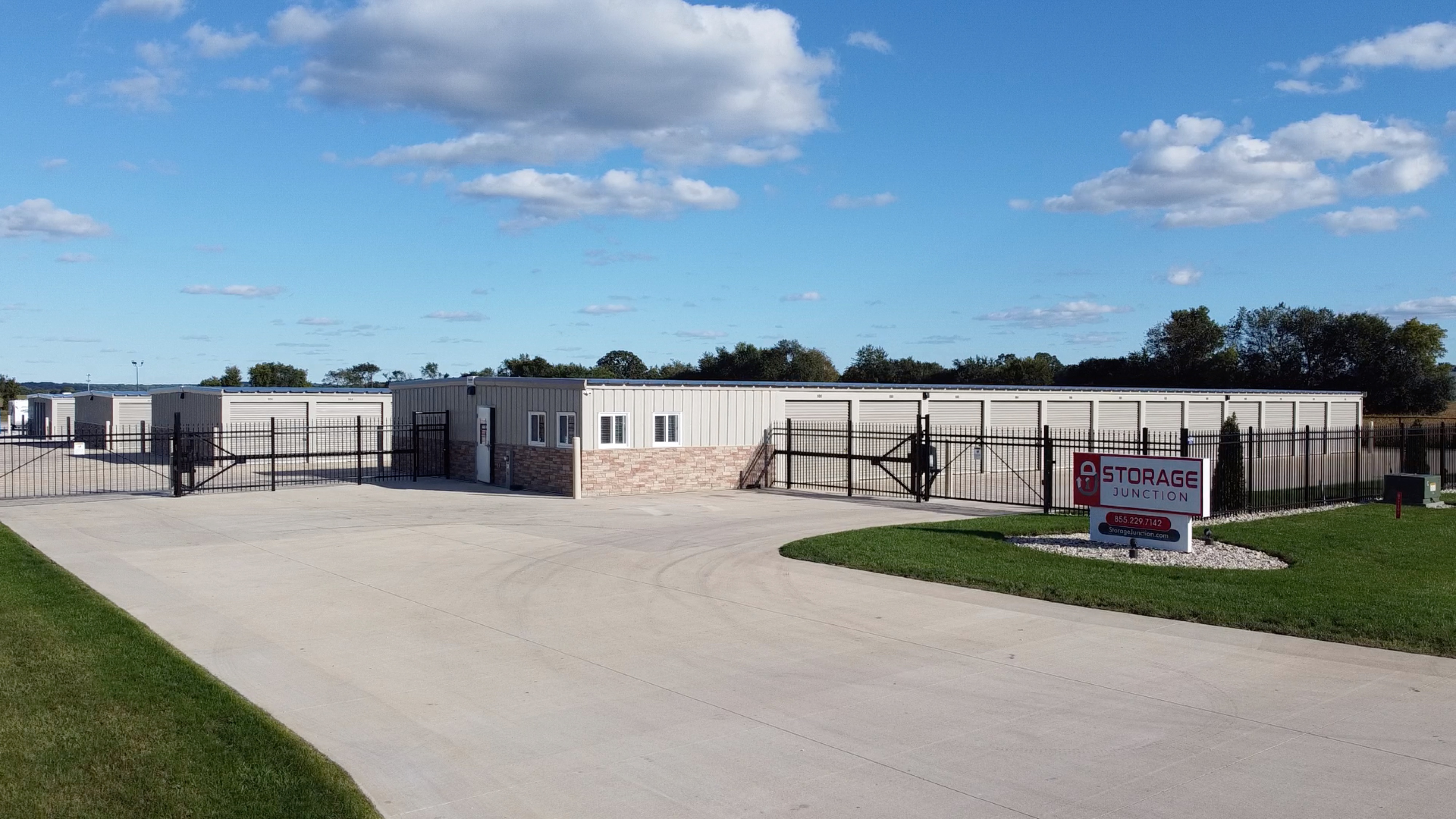 Modern inside access and drive-up access and climate controlled storage units.