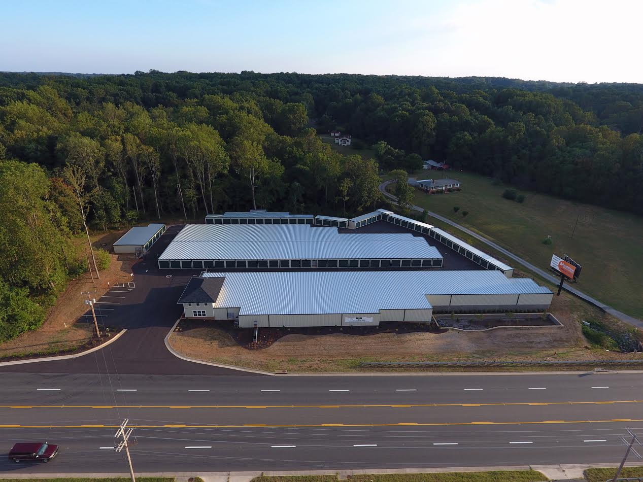 Aerial view of Forest Storage entire facility