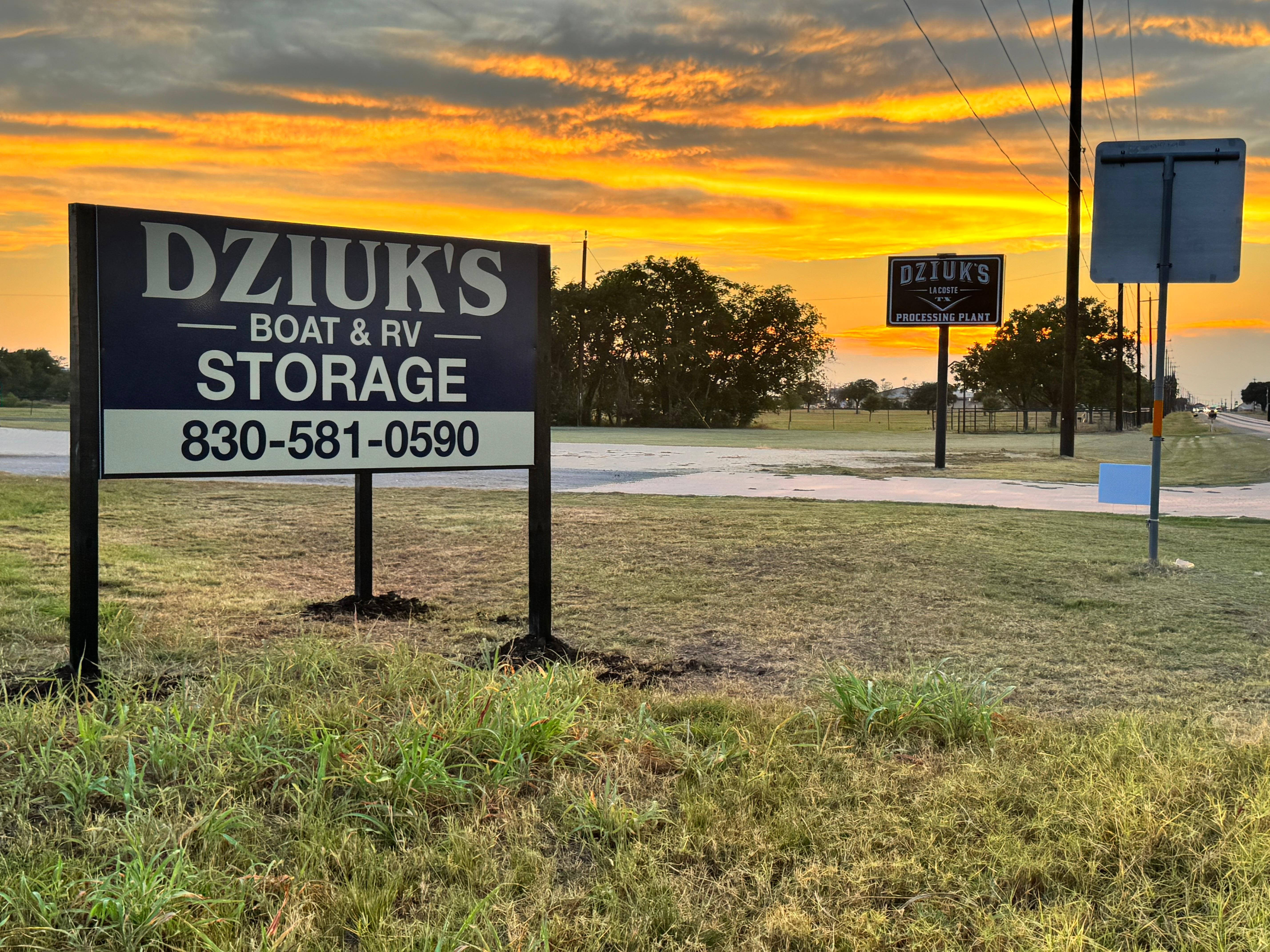 Dzuik's Boat & RV Storage 8865 FM 471 S  Lacoste, Texas  78039 