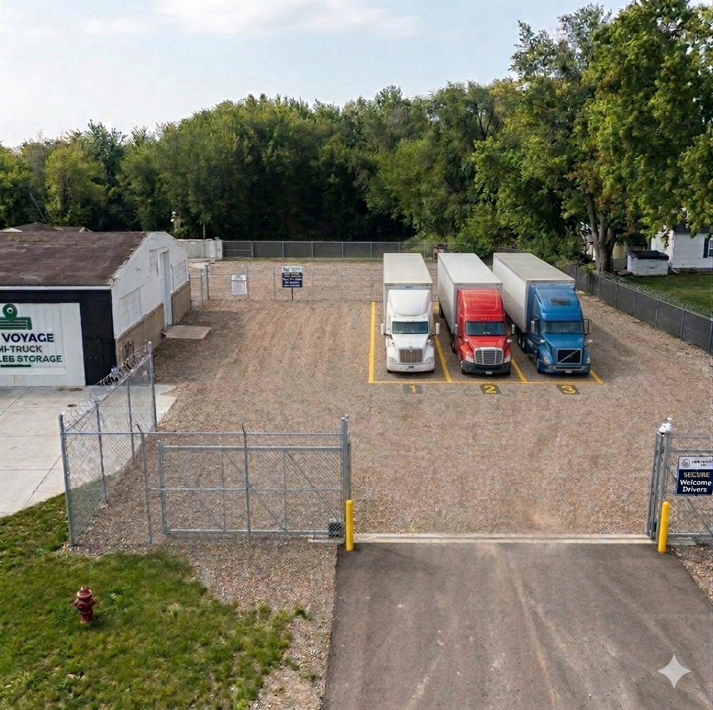 Bon Voyage Semi-Truck and Trailer Parking.