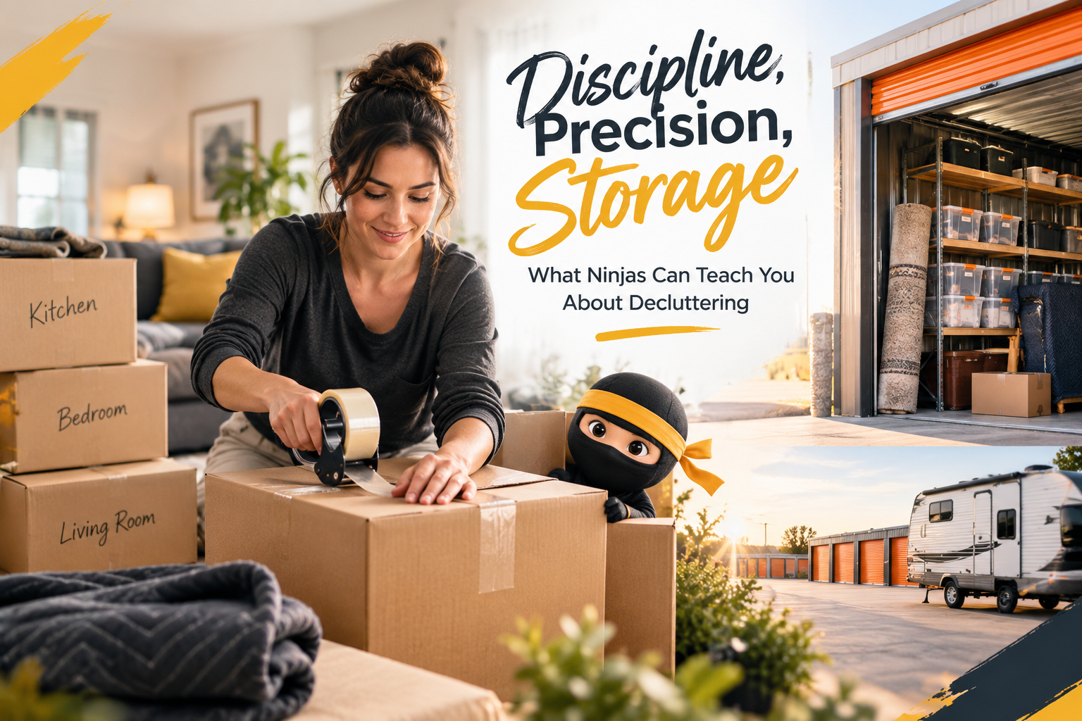 What ninjas can teach you about decluttering, storage tips