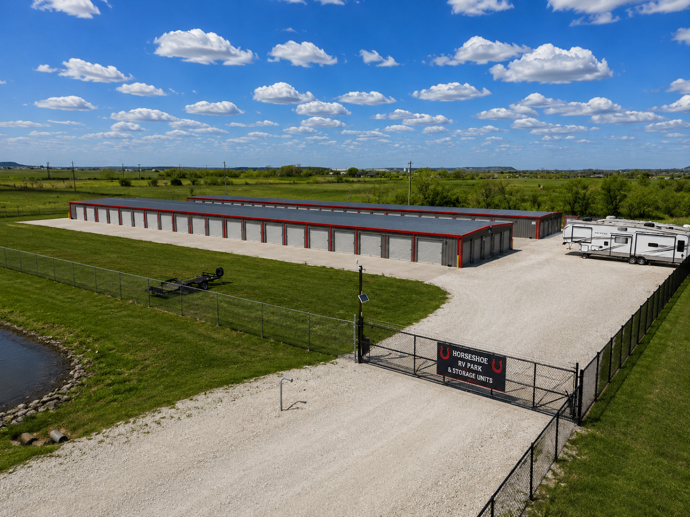 Horseshoe RV Storage Tuscola, Texas Uncovered RV, Boat & Trailer Storage