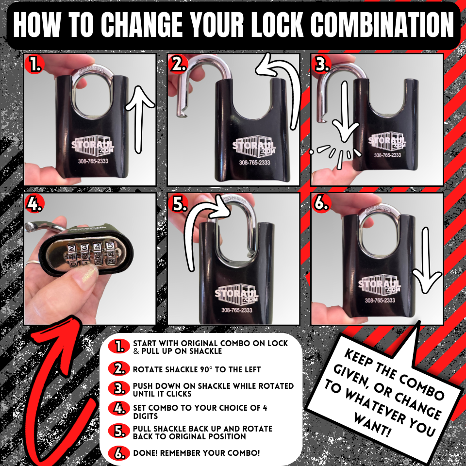 Combination Lock Instructions | StorAul