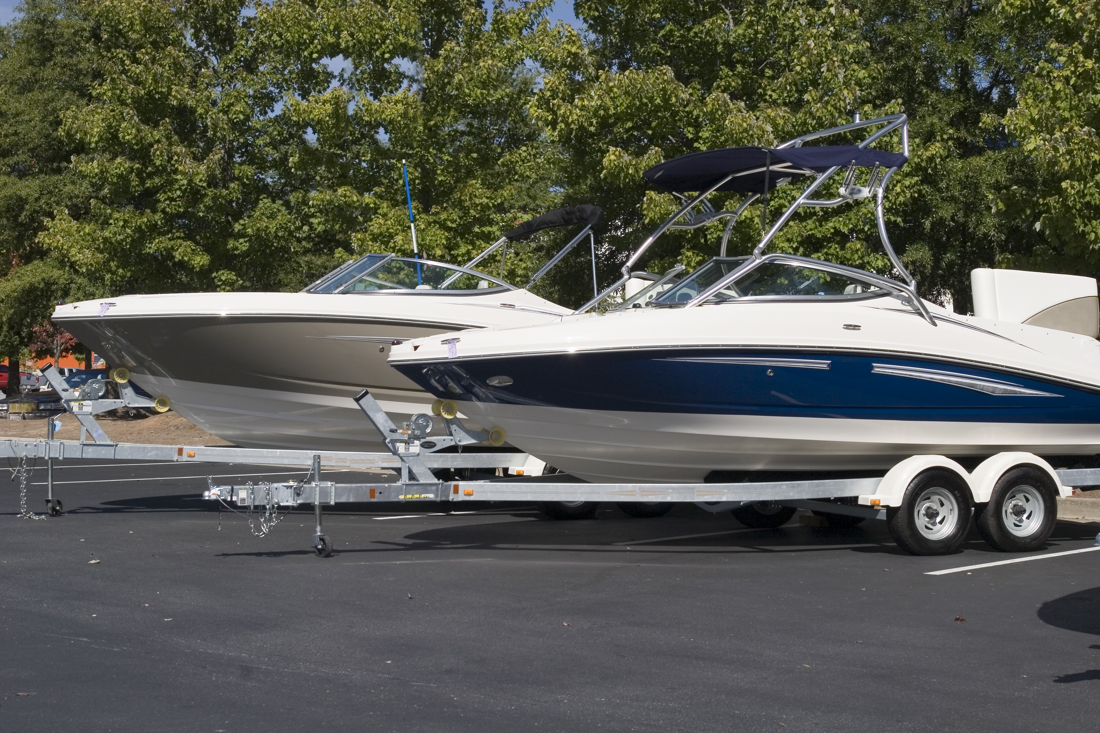 boats parked in parking storage