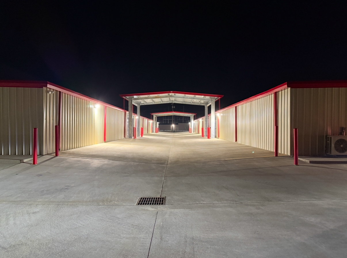 Night Shot of New Climate Building Drive