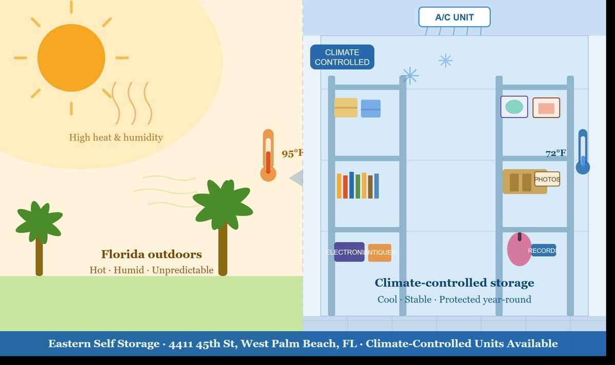 Hot florida heat vs climate controlled storage