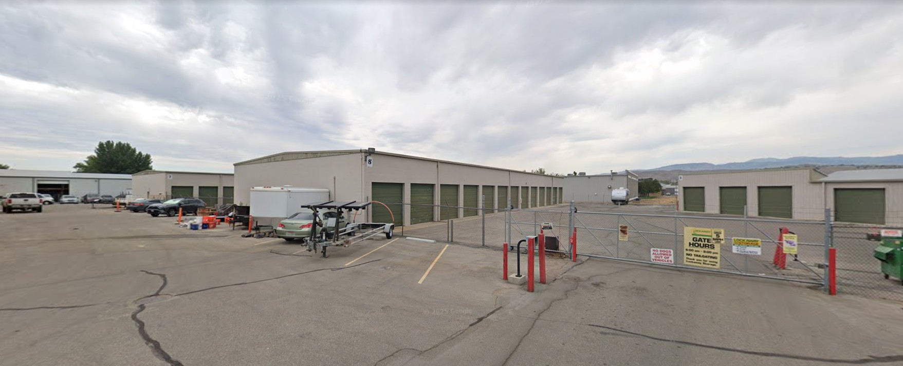 Our RV storage lot in Boise