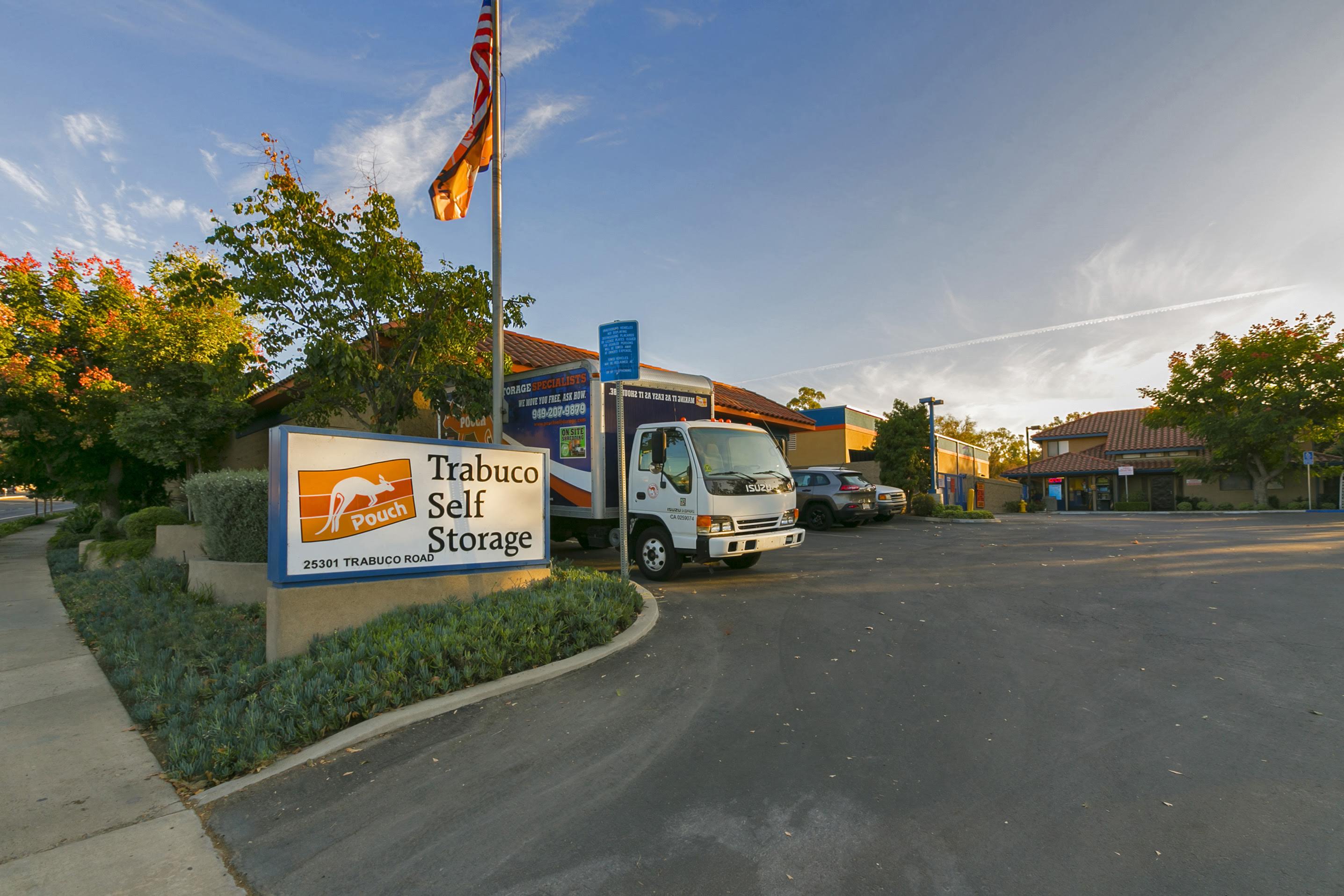 Trabuco Self Storage front sign and moving truck