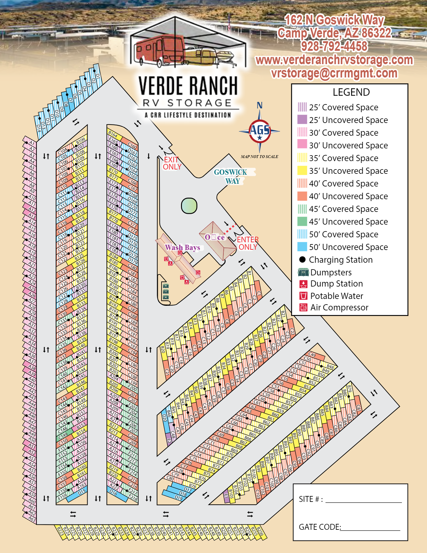 Verde Ranch sitemap