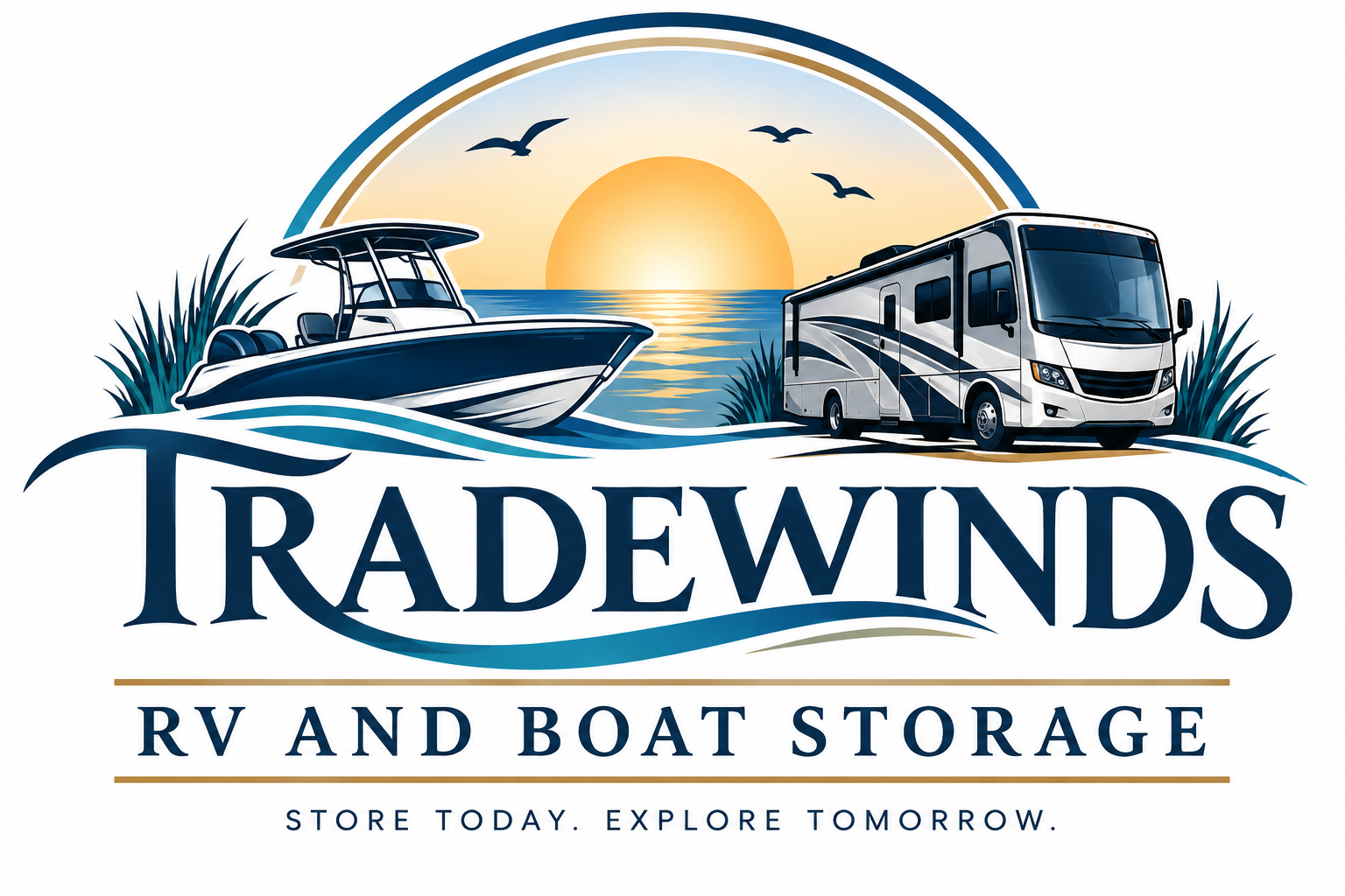 Tradewinds RV and Boat Storage Logo