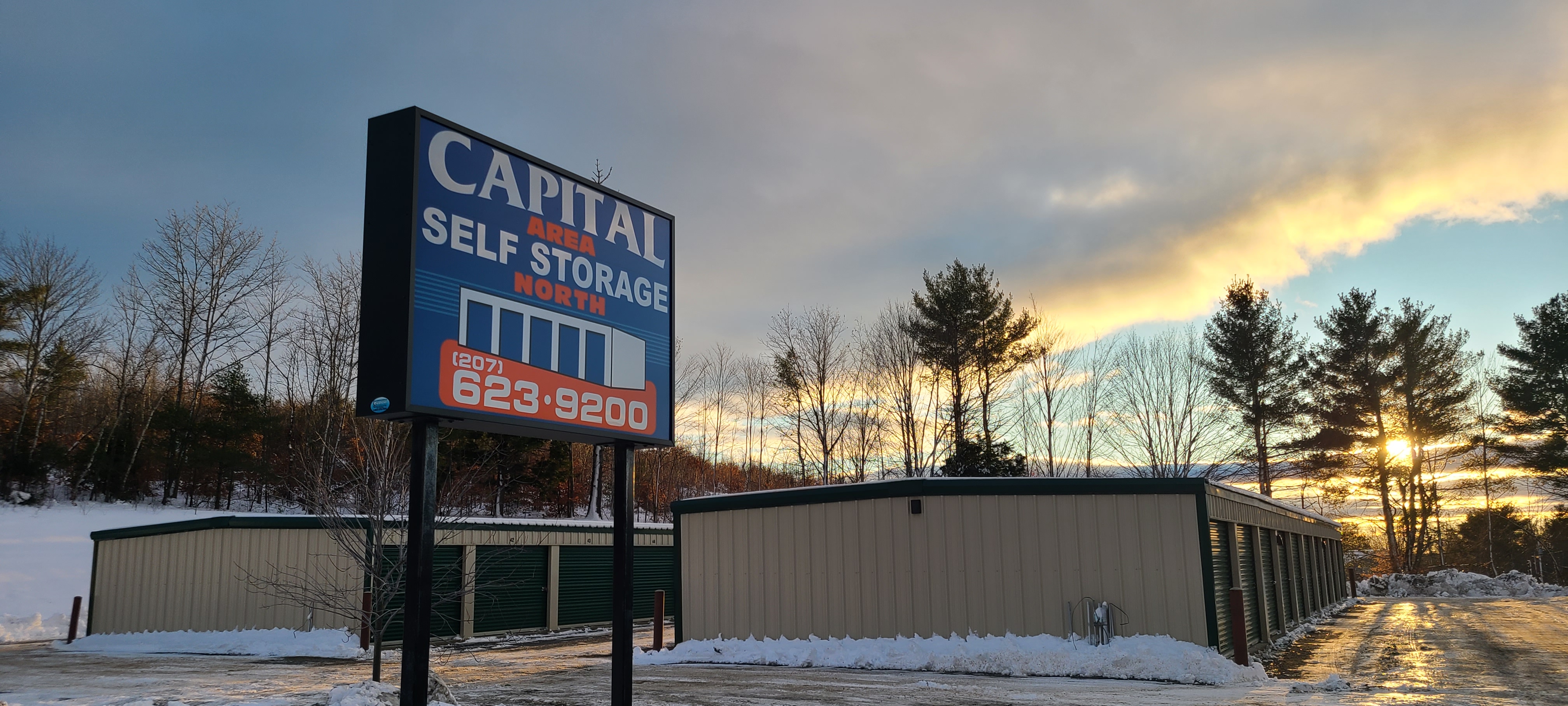 Capital Self Storage North Sign Augusta ME