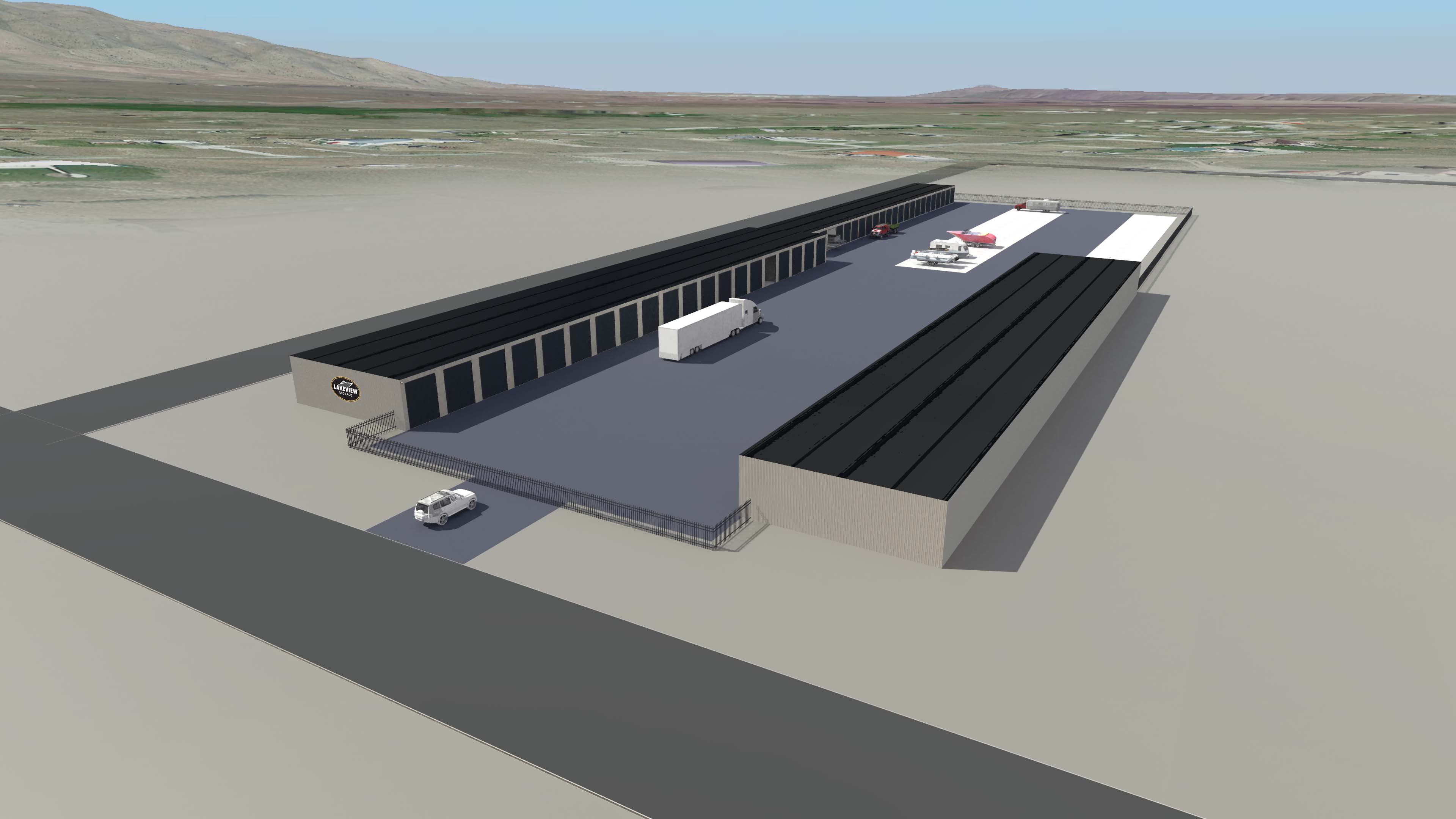 Lakeview Storage Boat & RV Storage Units in the Silos Recreation Area