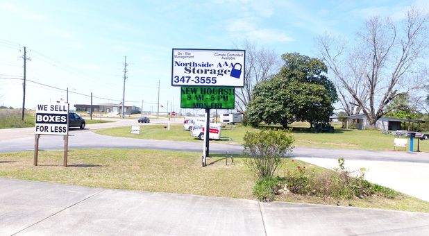 Northside AAA Storage roadside sign