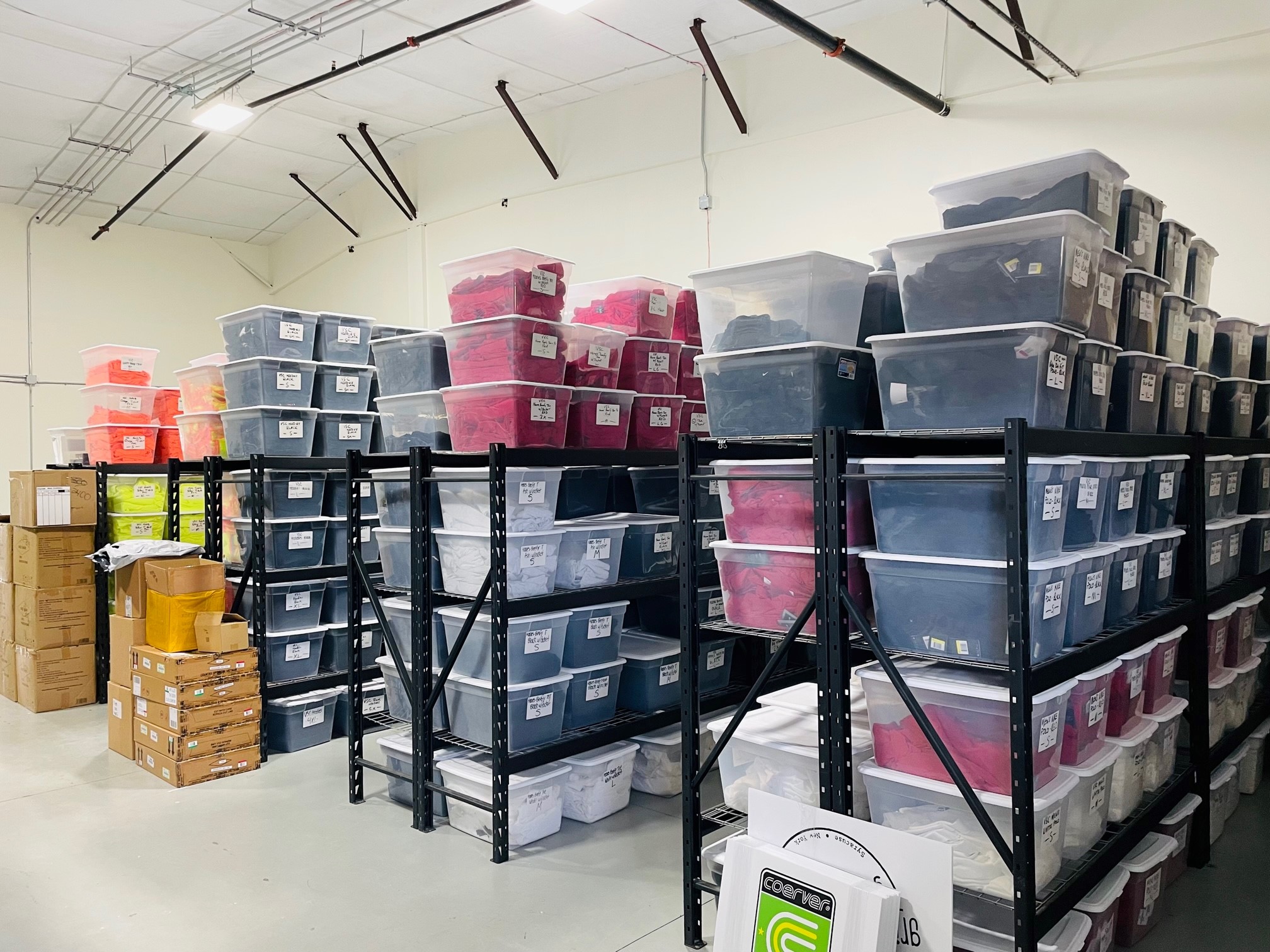 business storage warehousing shelving