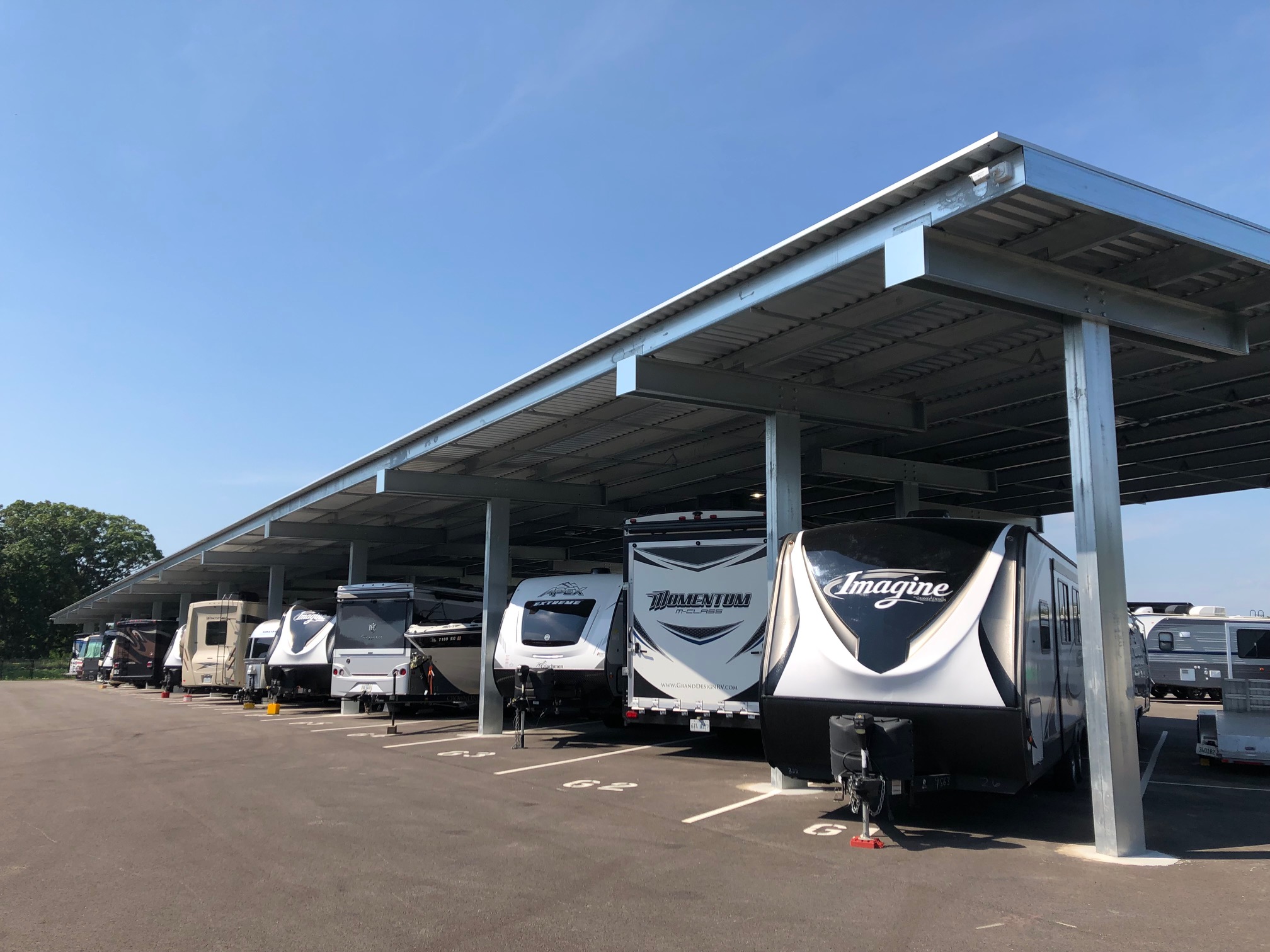 Canopy G -  Covered Outdoor Canopy Storage - Midwest SuperStorage in Homer Glen, IL