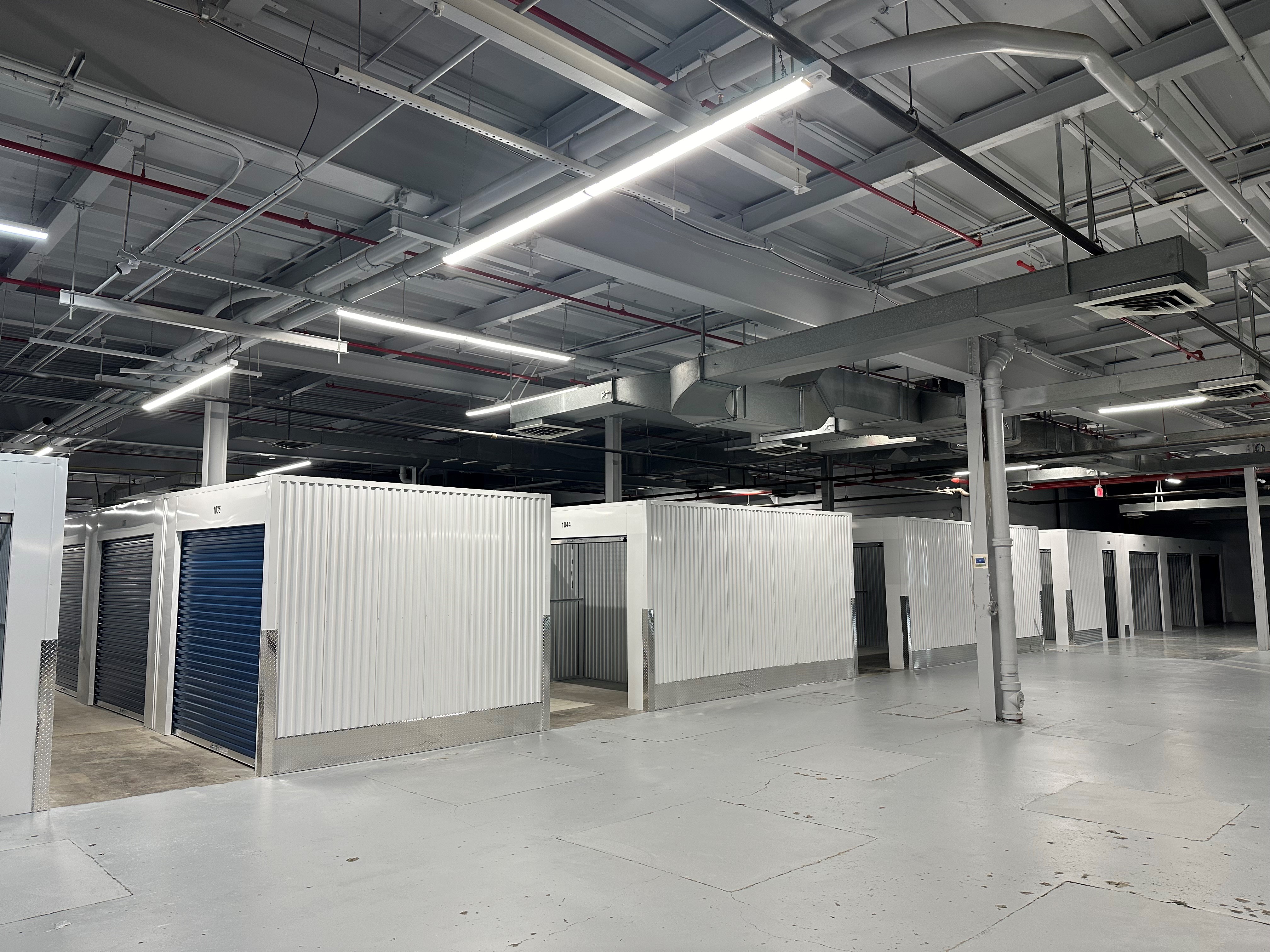 Indoor storage units at Attleboro Self Storage, 400 Oneil Boulevard.