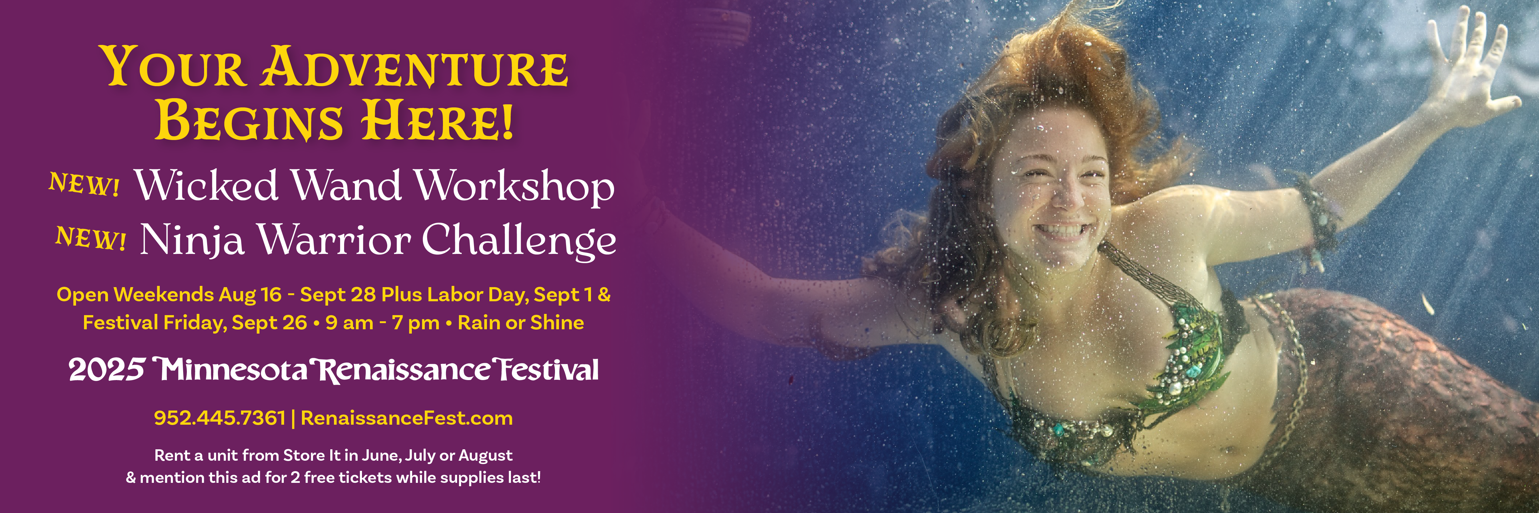 New Customers get tix to Renaissance Festival ends 8/31/25