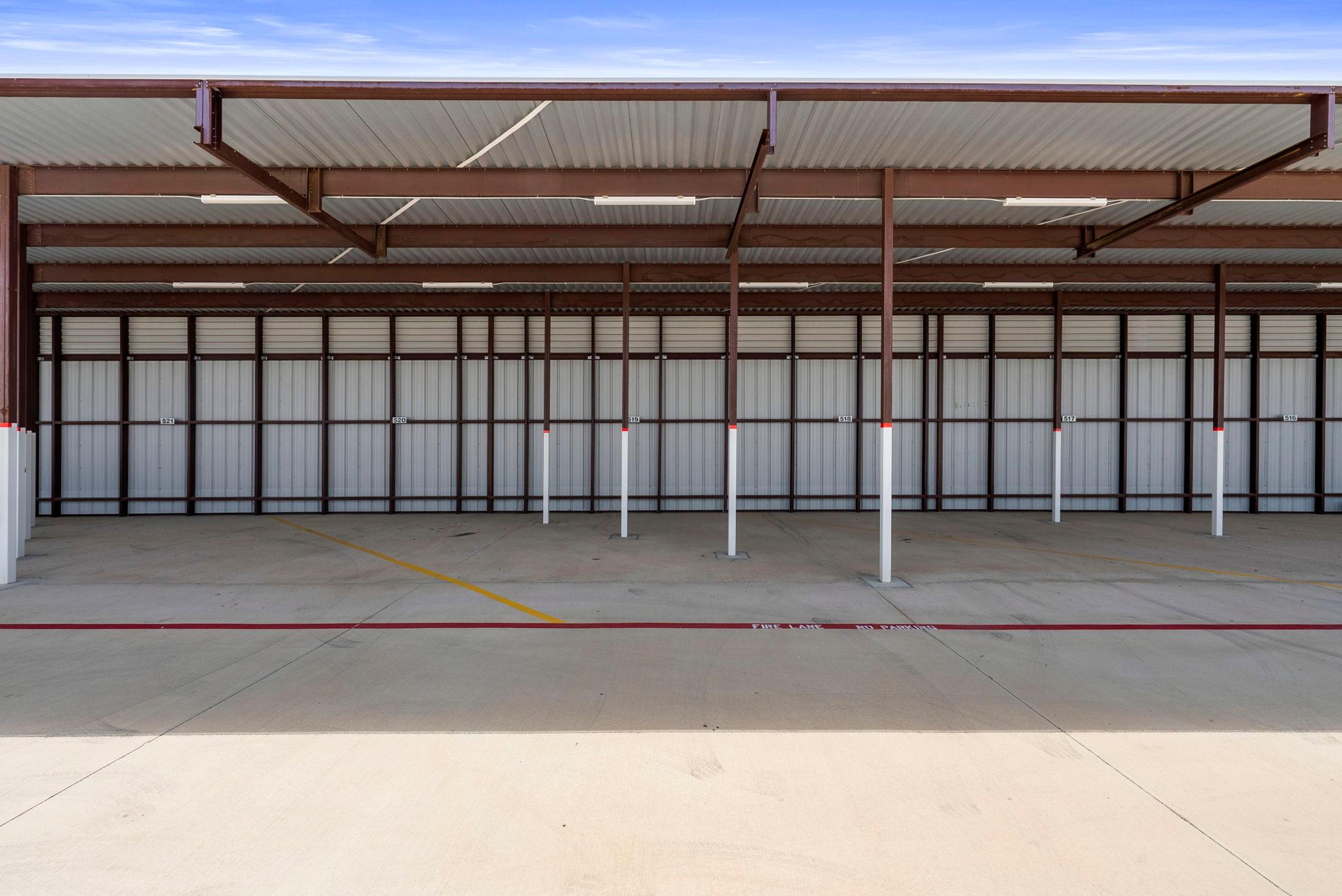 Large Covered RV Storage Units in Marble Falls, TX