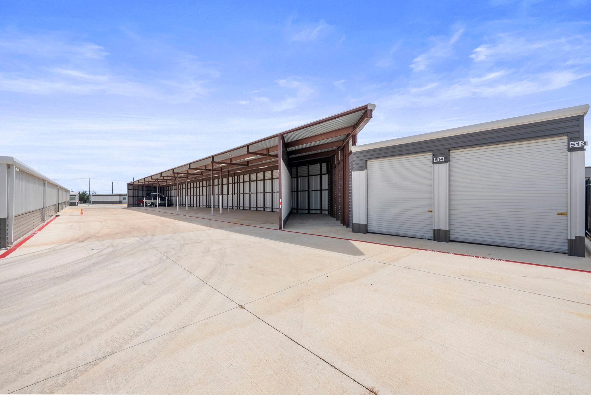 Covered RV and Boat Storage in Marble Falls, TX
