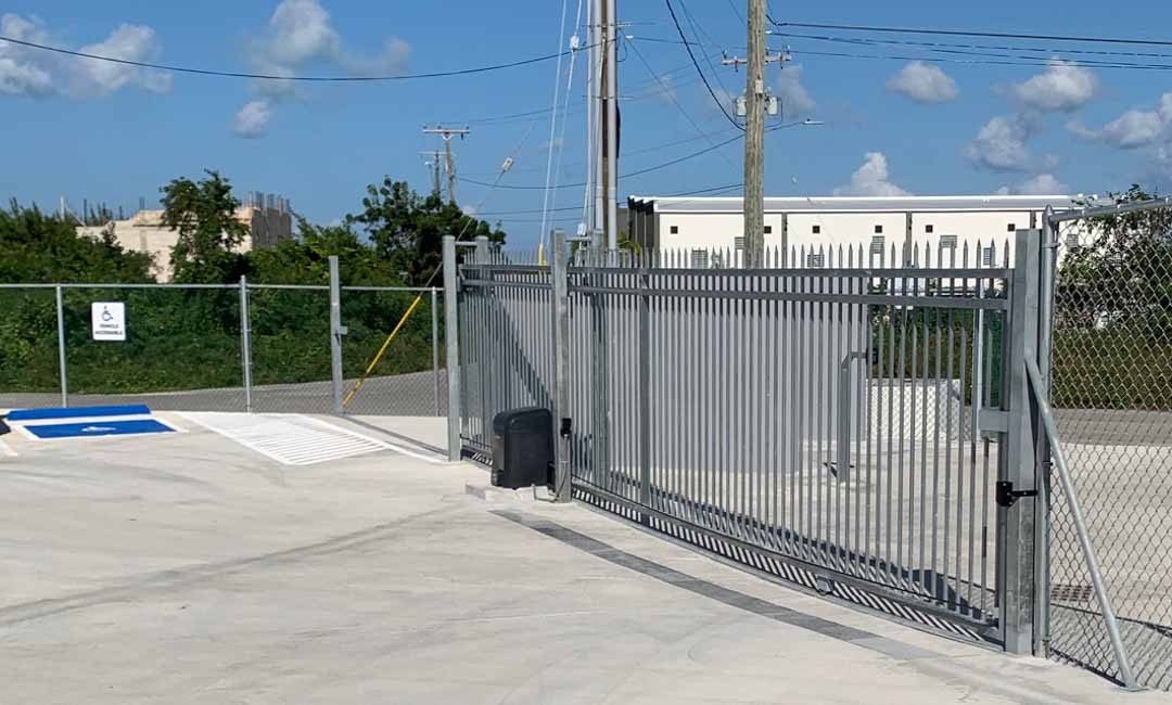 secure Cayman self-storage keypad gate