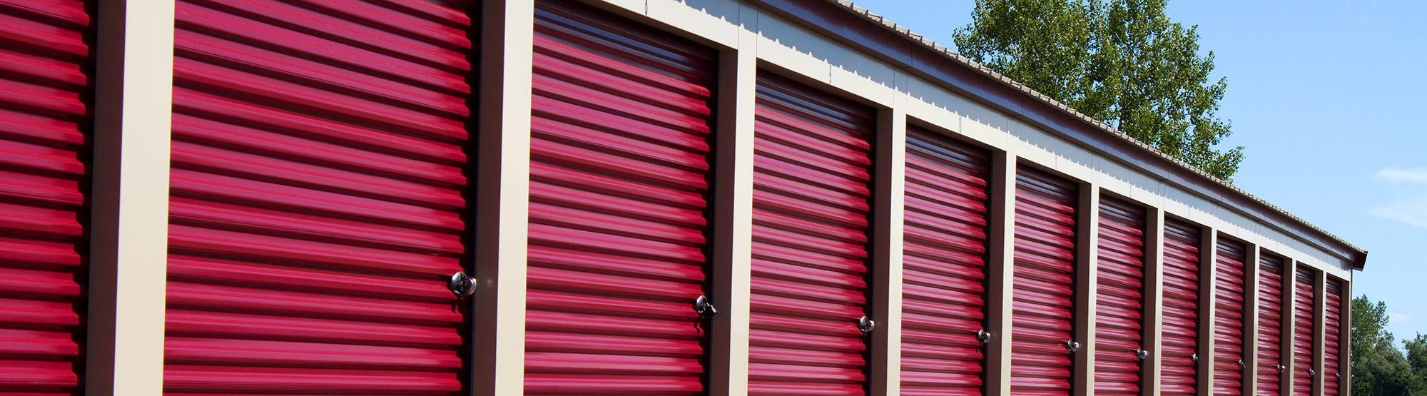 Rows of storage units in North Augusta, SC