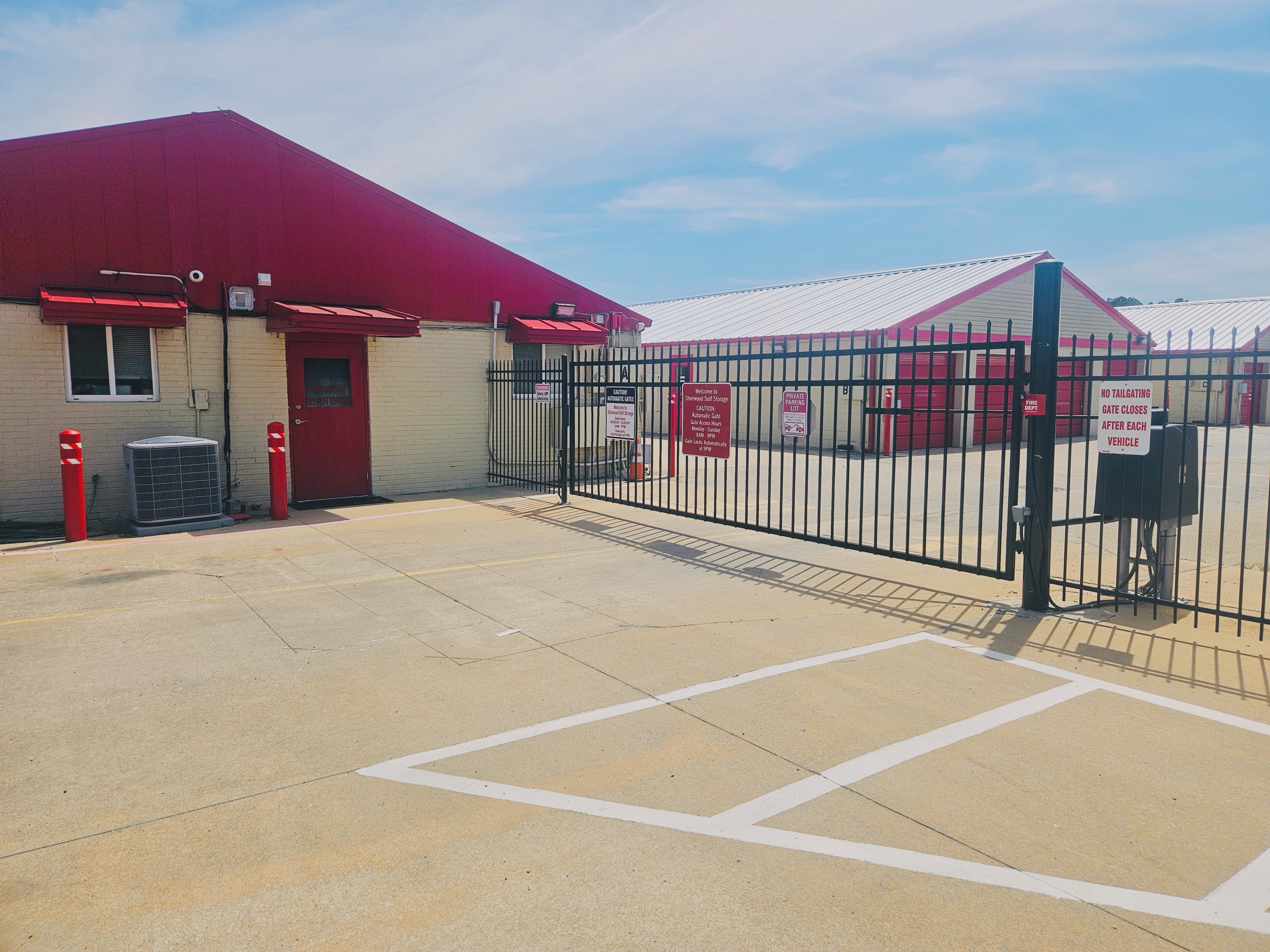 side office and gate