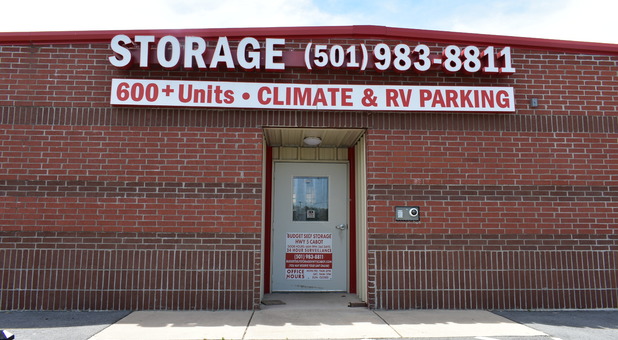 Front of Budget Self Storage - Cabot 