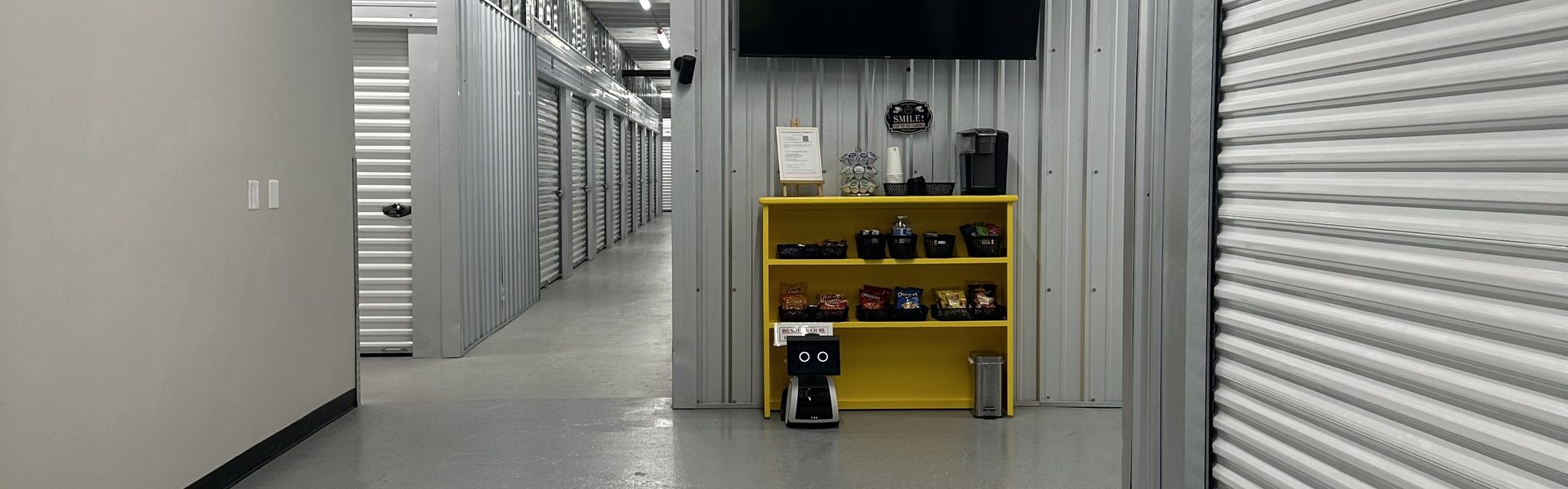 Indoor Storage Units With Snack Station and Security Cameras Downtown Storage Salem Oregon