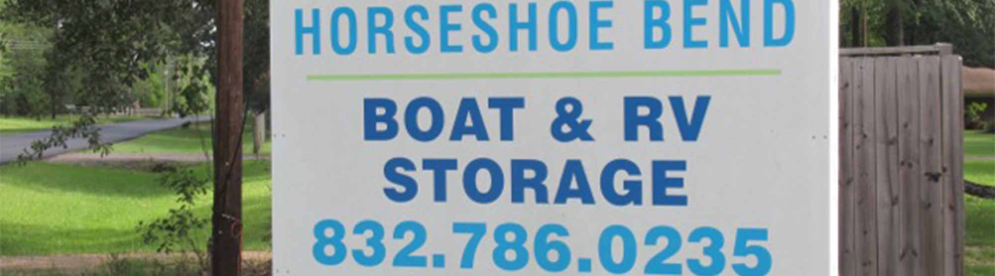 Horseshoe Bend Storage Signage