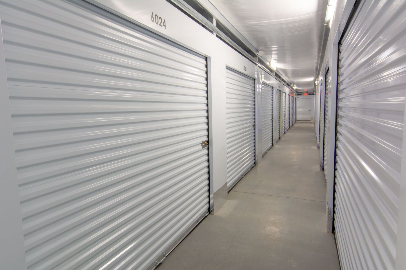 view of our clean climate controlled storage units