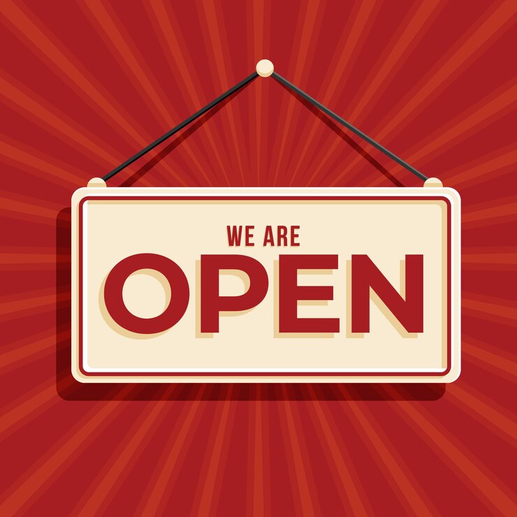 We Are Now Open