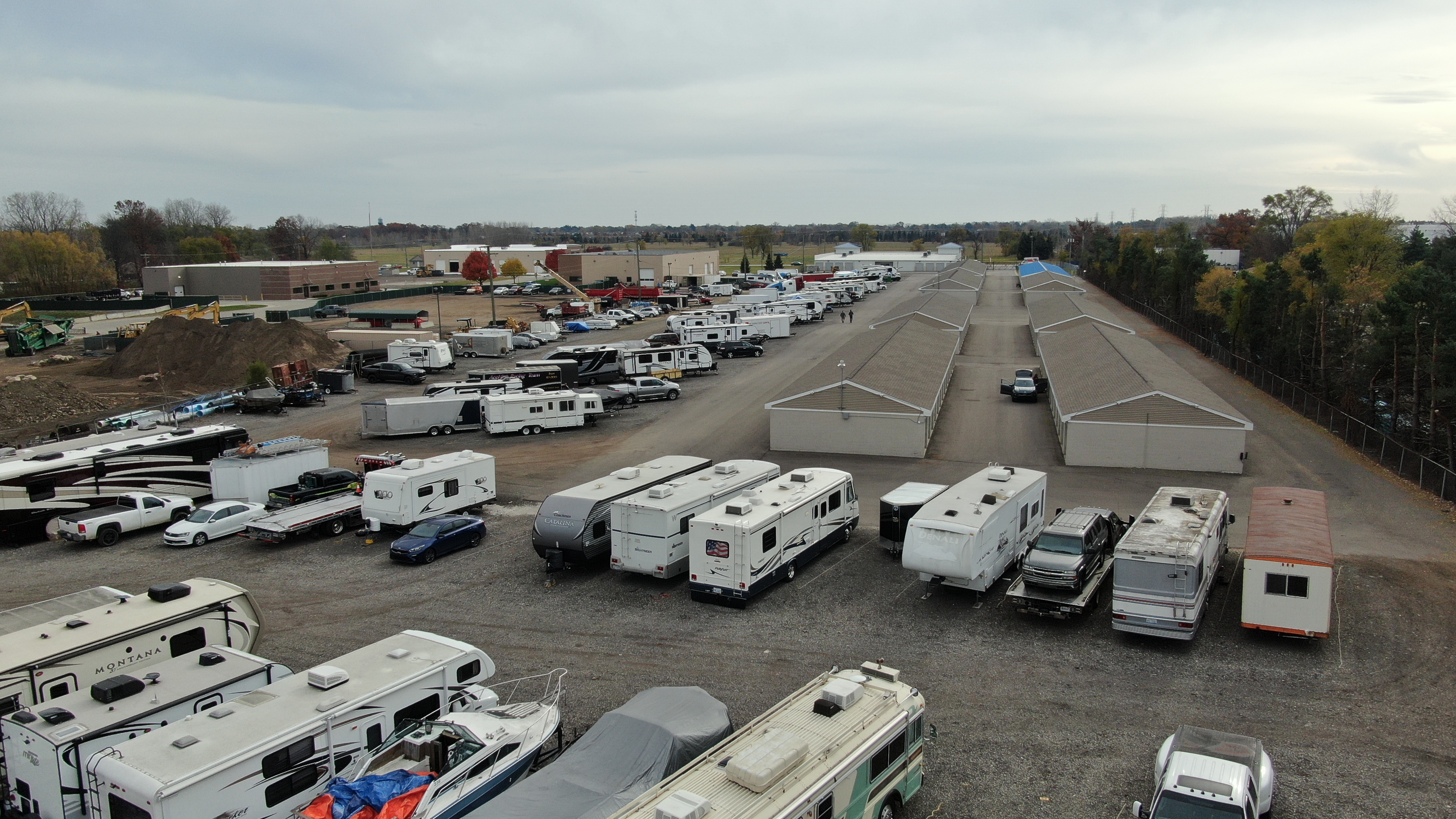RV, trailer, boat, and car parking in Shelby Charter Twp, MI