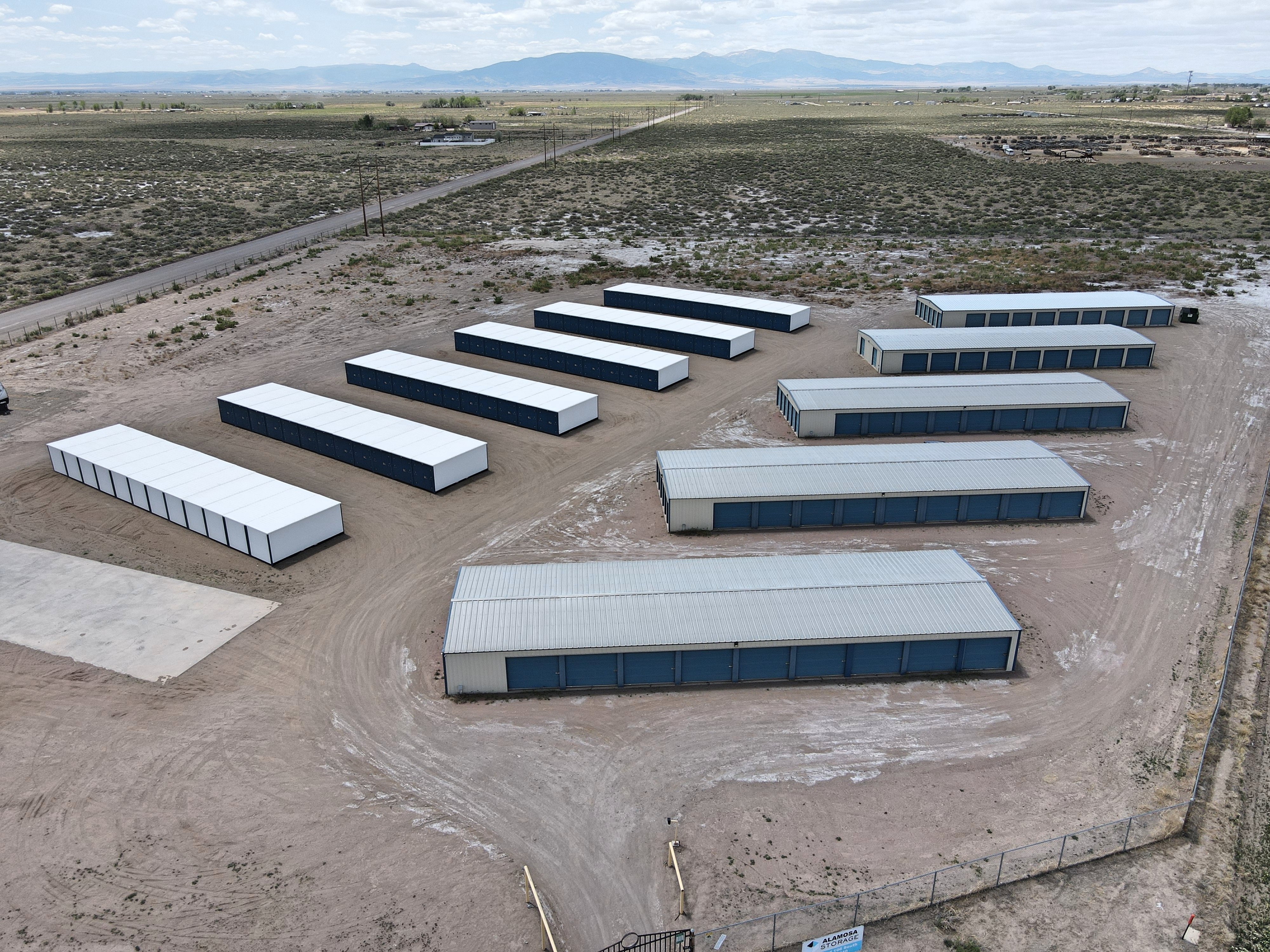 updated overhead view of Alamosa Storage Units 2023