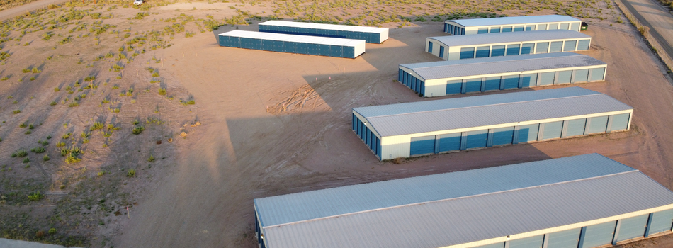 Overhead view of storage units in Alamosa, CO
