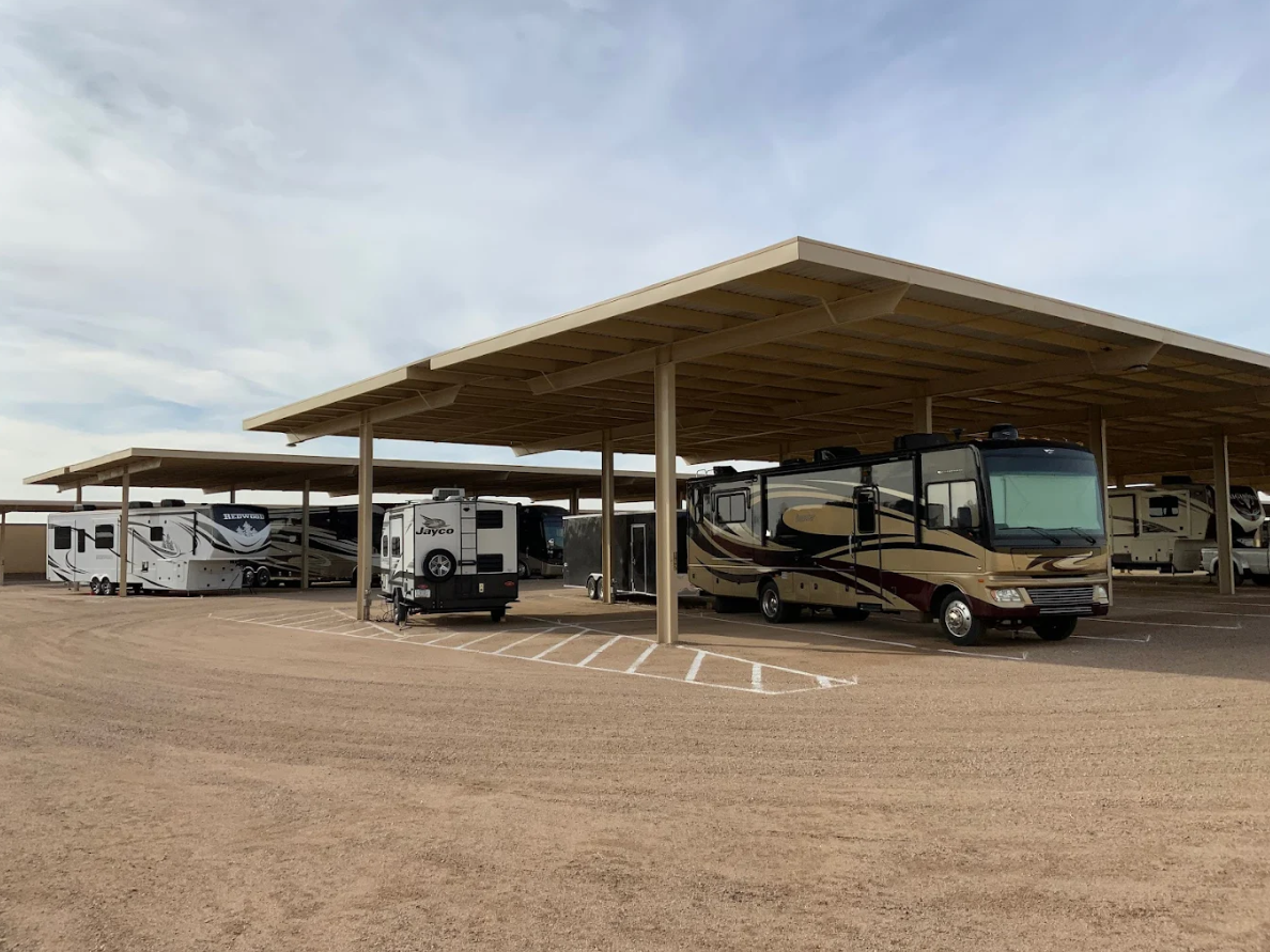 Covered RV & Trailer Parking in Casa Grande, AZ