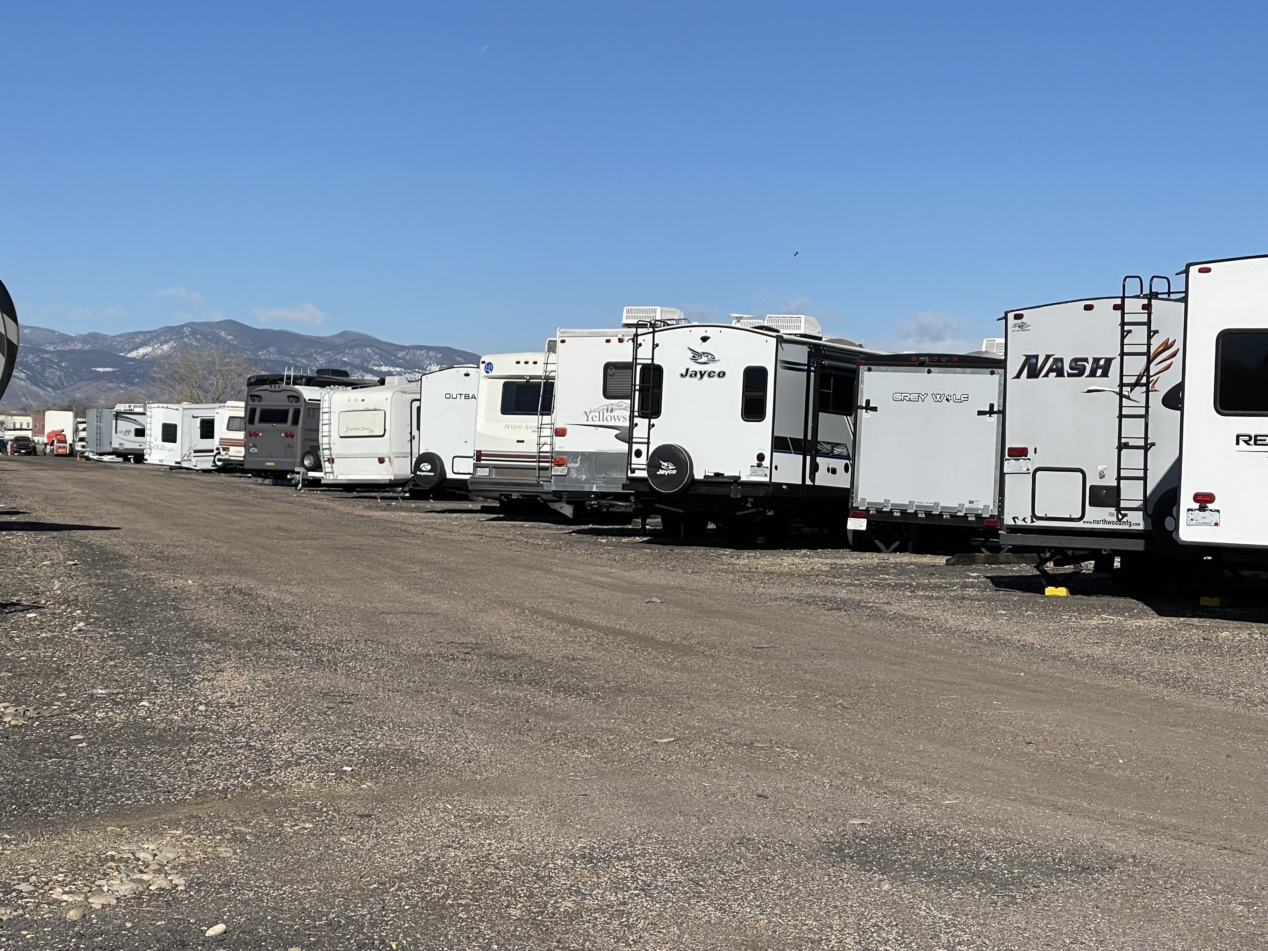 Outdoor RV & Boat Parking And Storage