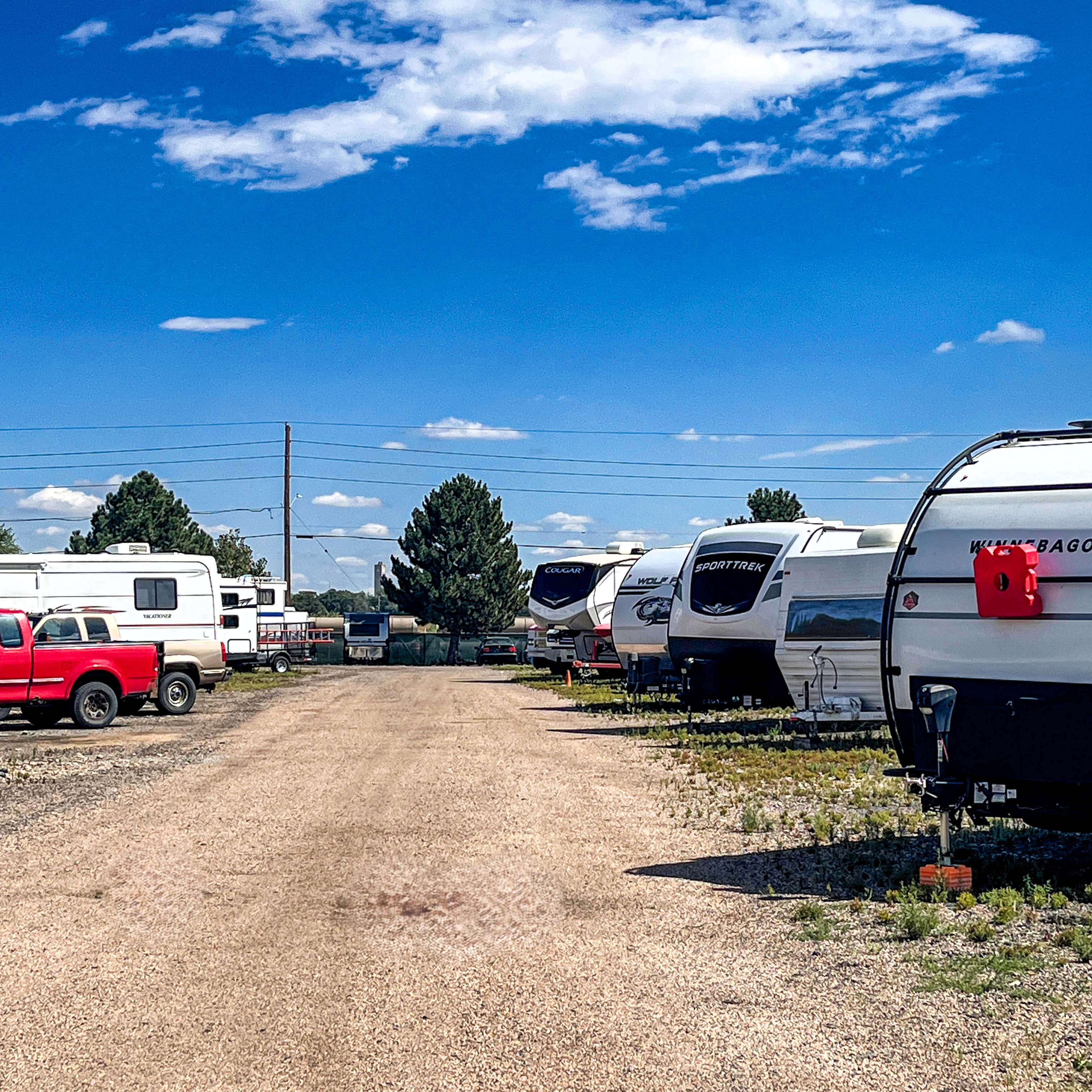 Uncovered RV Parking - Pink Door Storage & RV Arvada