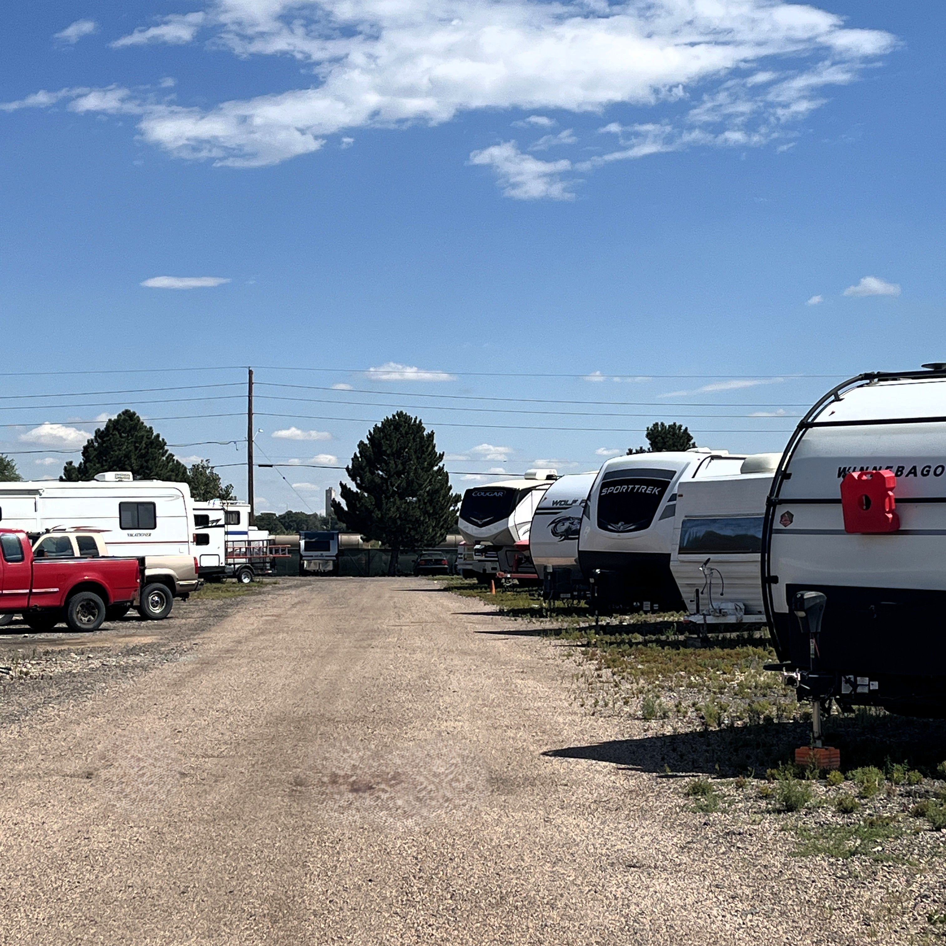Uncovered RV Parking - Pink Door Storage & RV Arvada