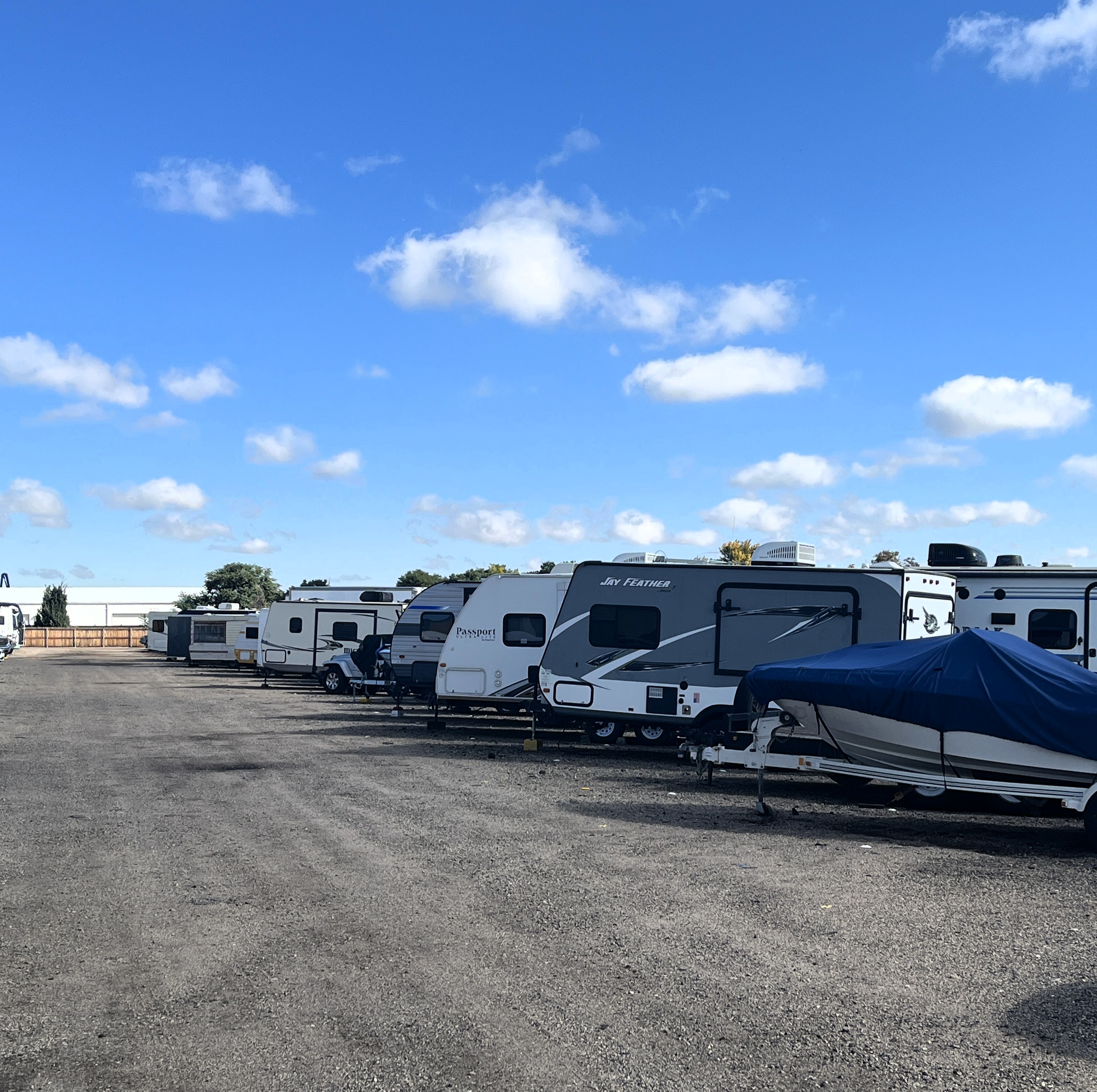 Outdoor Parking Space Storage For Your RV