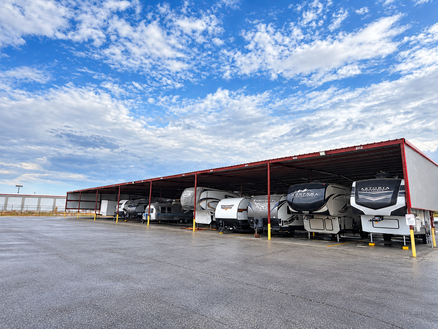 Secure Covered Trailer Parking in Decatur, TX