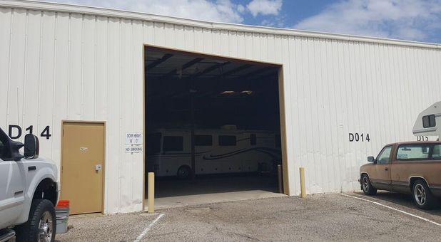 Interior RV storage at StorWise in Tucson, AZ