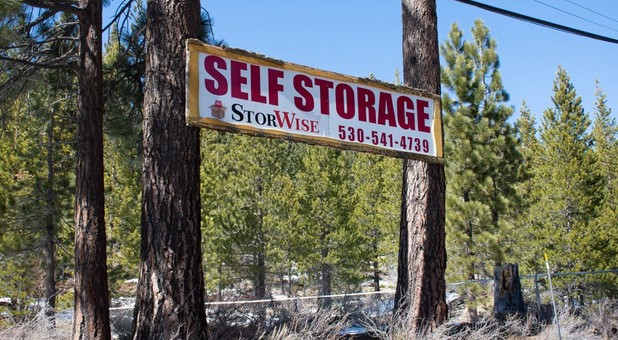 Entrance Sign at StorWise Lake Tahoe, CA