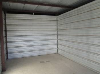 interior of a clean and empty self storage unit