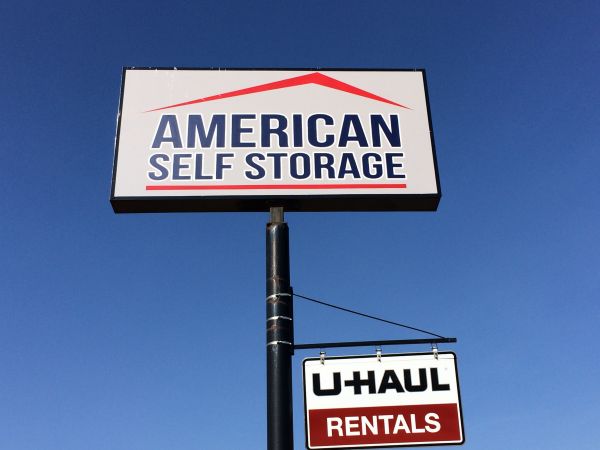 front sign to storage facility
