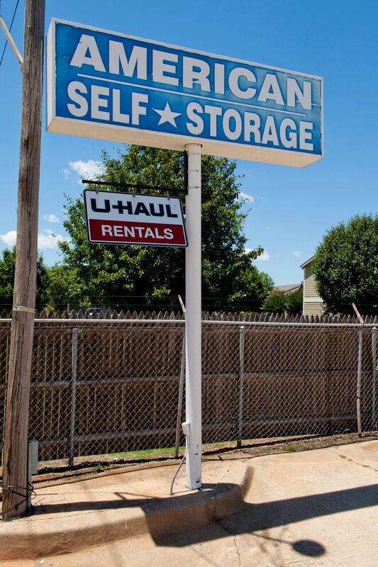 front sign to self storage facility
