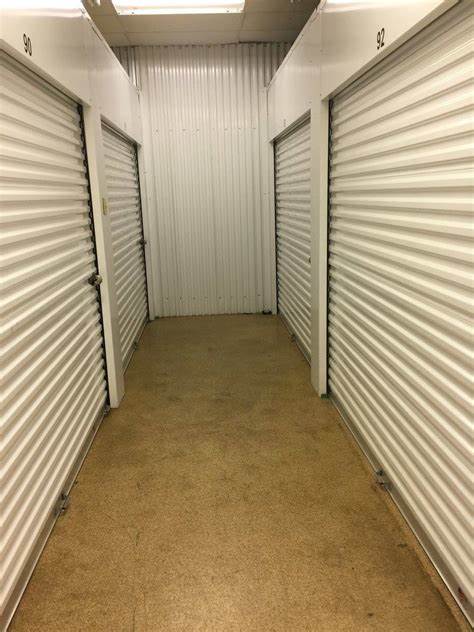 hallway of interior access self storage units