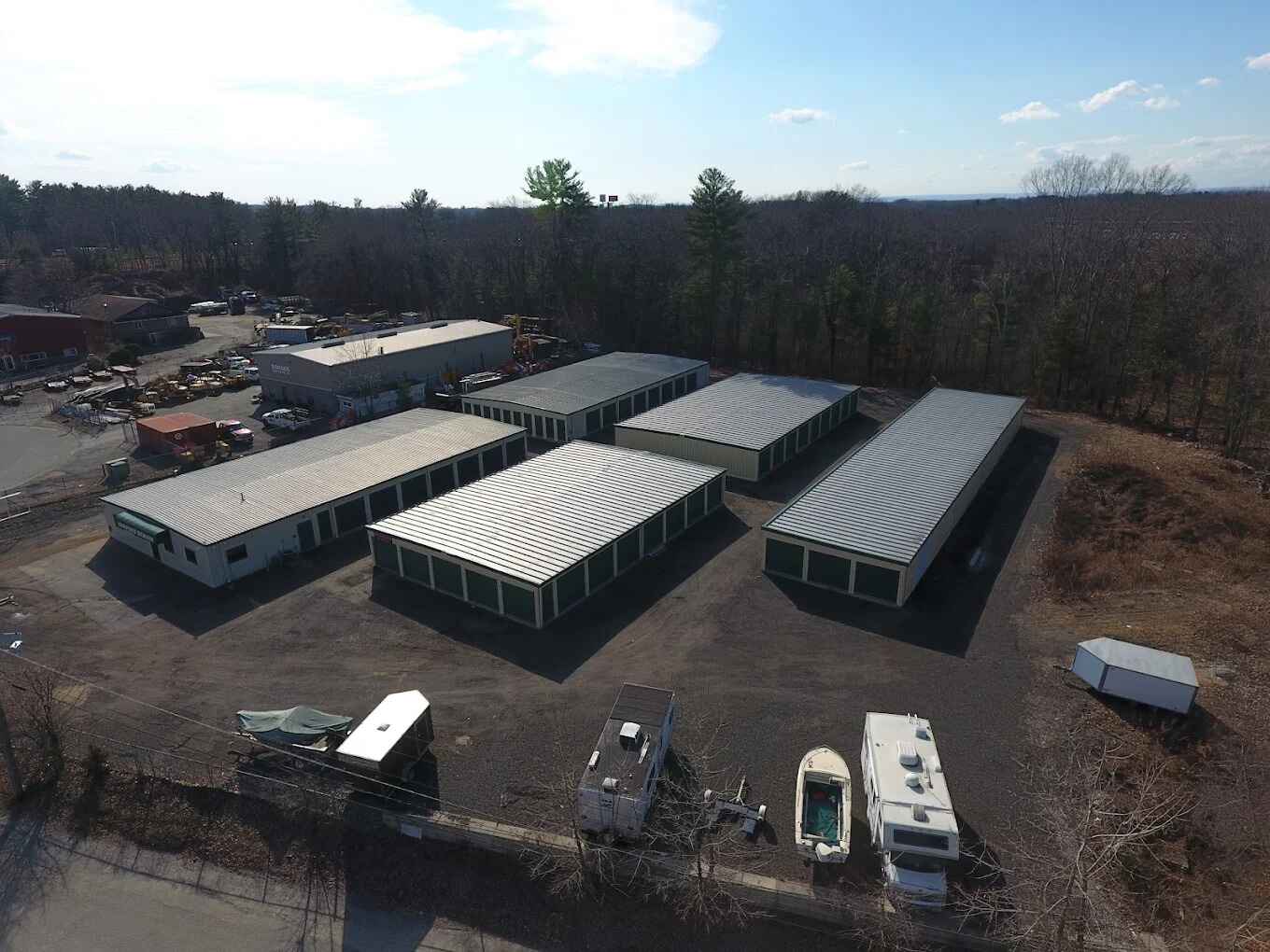 Outdoor boat & RV storage parking lot